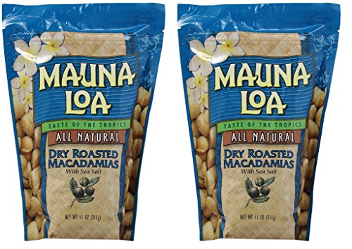 Mauna Loa Macadamias, mUpafK 2 Pack (Dry Roasted with Sea Salt)
