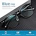 AOMASTE Blue Light Blocking Glasses Retro Semi Rimless UV400 Clear Lens Computer Eyewear For Men Women
