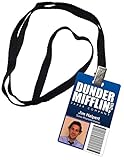 Jim Halpert Dunder Mifflin Inc. Novelty ID Badge The Office Prop Costume