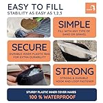 Baser Original Sandbags Fillable Weight Bags for Patio Umbrella Bases, Weather Resistant Recycled Polyester for Outdoor Furniture Windproof Stability - Image 5