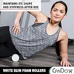 CanDo Slim White PE Foam Rollers for Exercise, Fitness, Muscle Restoration, Massage Therapy, Sport Recovery and Physical Therapy for Home, Clinics, Professional Therapy 3" x 12" Round - Image 5