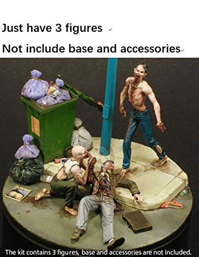 Kits de modèle miniature zombie 1/35 en résine brute de précision