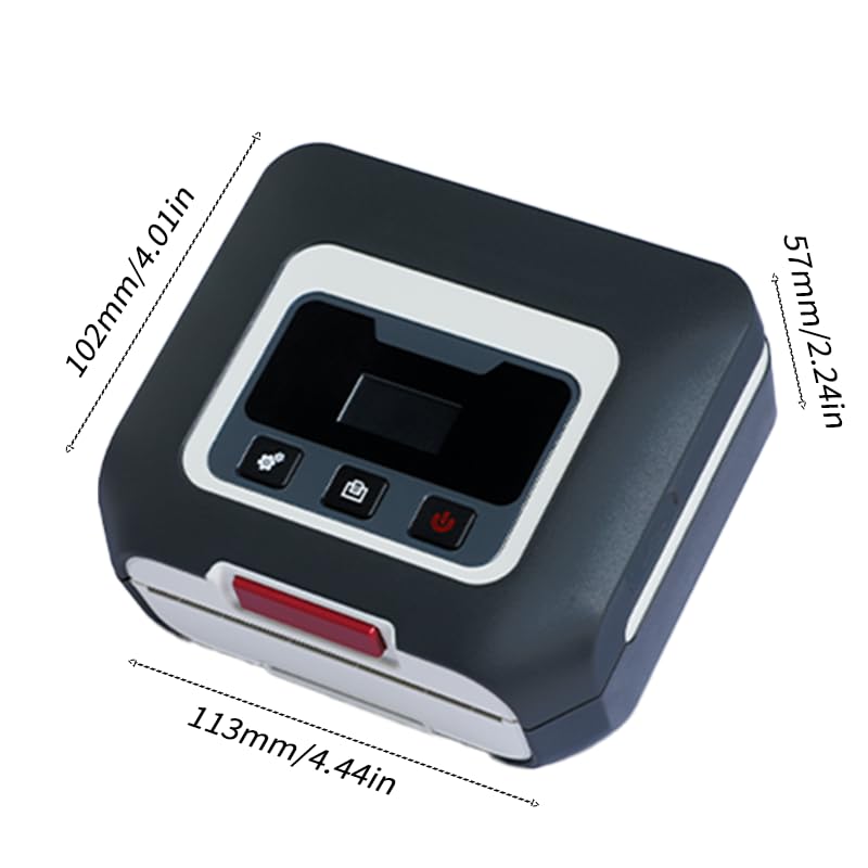 KAYSION SK35 Portable Label Printer. Bluetooth One-Click Printing APP.and a Large 50mm Paper Compartment. It Works with Labels 15-75mm Wide?Black?