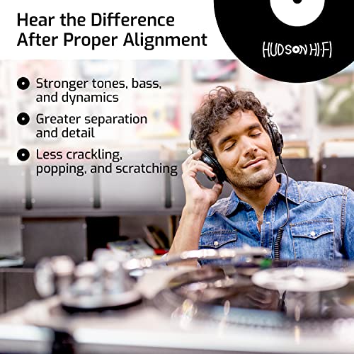 Turntable Phonograph LP Phono Cartridge Stylus Alignment Protractor Tool – Mirrored (VTA Sold Separately)