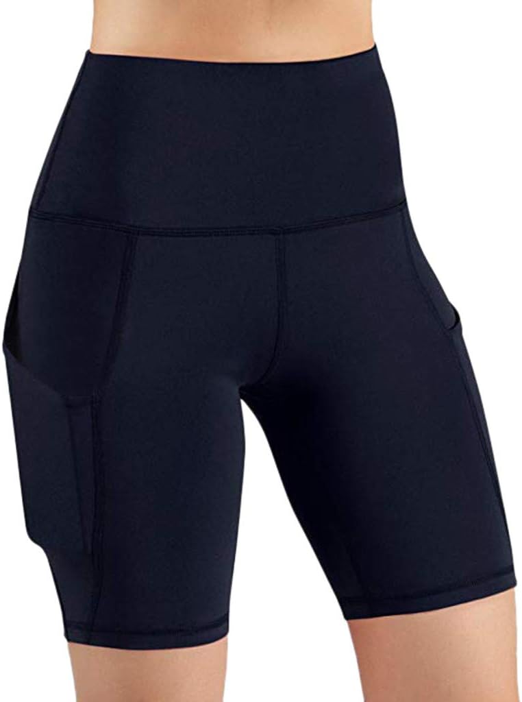 Pantaloncini Donna 2 In 1 Per Corsa - Vita Alta, Con Tasche E Legging Interno, Per Yoga E Fitness