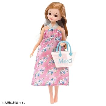 リカちゃん　洋服　マルチカラーチェック❤︎長袖シャツマキシワンピース e0b928927617dc5a2124fffa11d68f