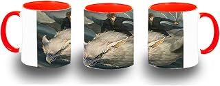 TAZA ROJA ANIMAL FANTASTICO GRIFO VOLANDO color mug