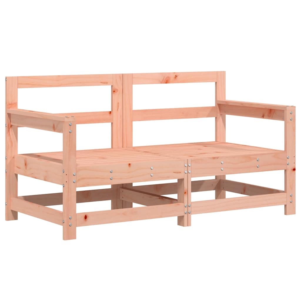 Salon de Jardin modulaire 6 pcs en Bois de Douglas Massif, assises 110 kg par siège, canapé d Angle et Table Basse pour terrasse Patio Jardin détente