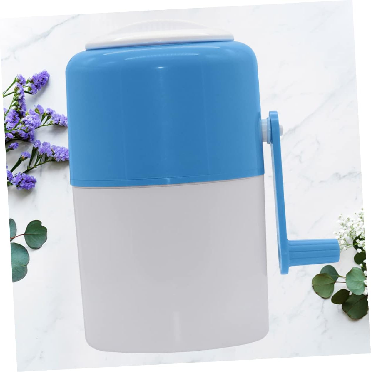 TEHAUX Essential Kitchen Tool Mini Ice Shaver Machine Manual Ice Crusher Portable and Easy to Clean