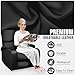 LAFWELL Rocking Recliner Chair, Massage Rocker Recliner Chair with Vibration Massage and Heat, 360° Swivel Faux Leather Chairs, Living Room, Bedroom, Nursery, RV, Black