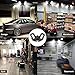 LED Garage Light 120W, Upgrade 4 Panels 12000LM Deformable E26 Garage Ceiling Lighting, Adjustable Aluminum Wing 6000K LED Commercial Light, Shop Light, Barn Light, Bay Light, Warehouse Ceiling Light