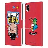 Head Case Designs Officially Licensed Harry Potter Argus Filch Deathly Hallows XLV Leather Wallet Case Compatible with Apple iPhone XR