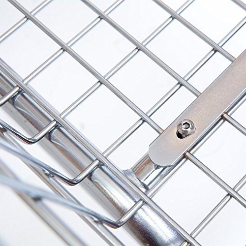 Coin Laundry Cart, Cart&Supply [Heavy Duty][Rolling Cart] Laundry Cart With Double Pole Rack [Chrome] #TOP3