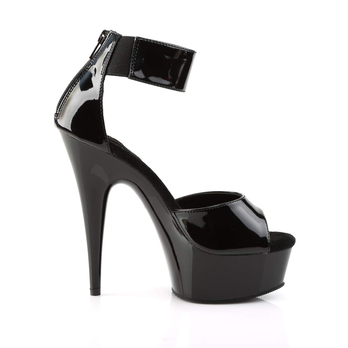 Pleaser DELIGHT-670-3 Blk/Blk UK 2 (EU 35)