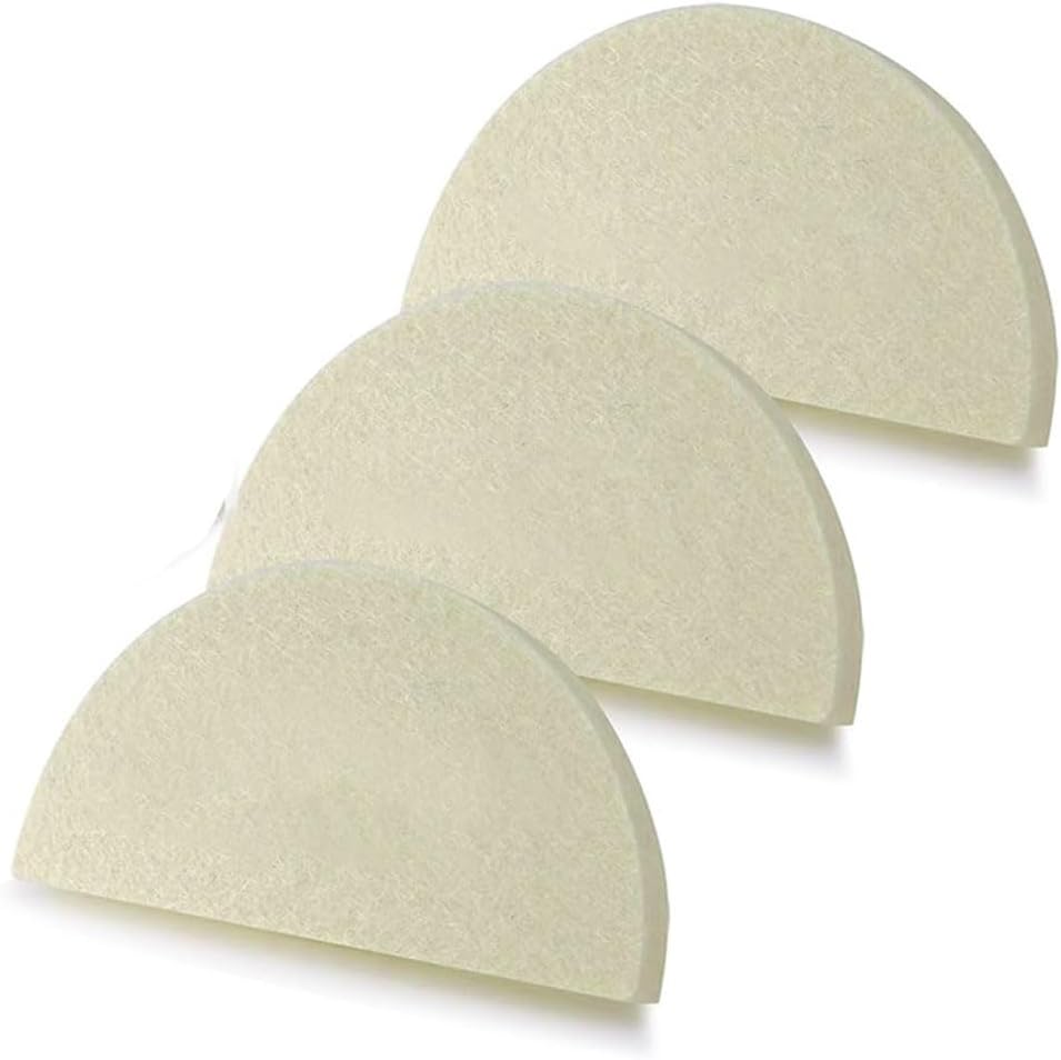 3PCS Window Tint Squeegees, Non-Scratch Soft Wool Felt Vinyl Wrapping Application Tool, Universal Automotive Cleaning Scraper for Window Mirror Windshield Vinyl Film Installation