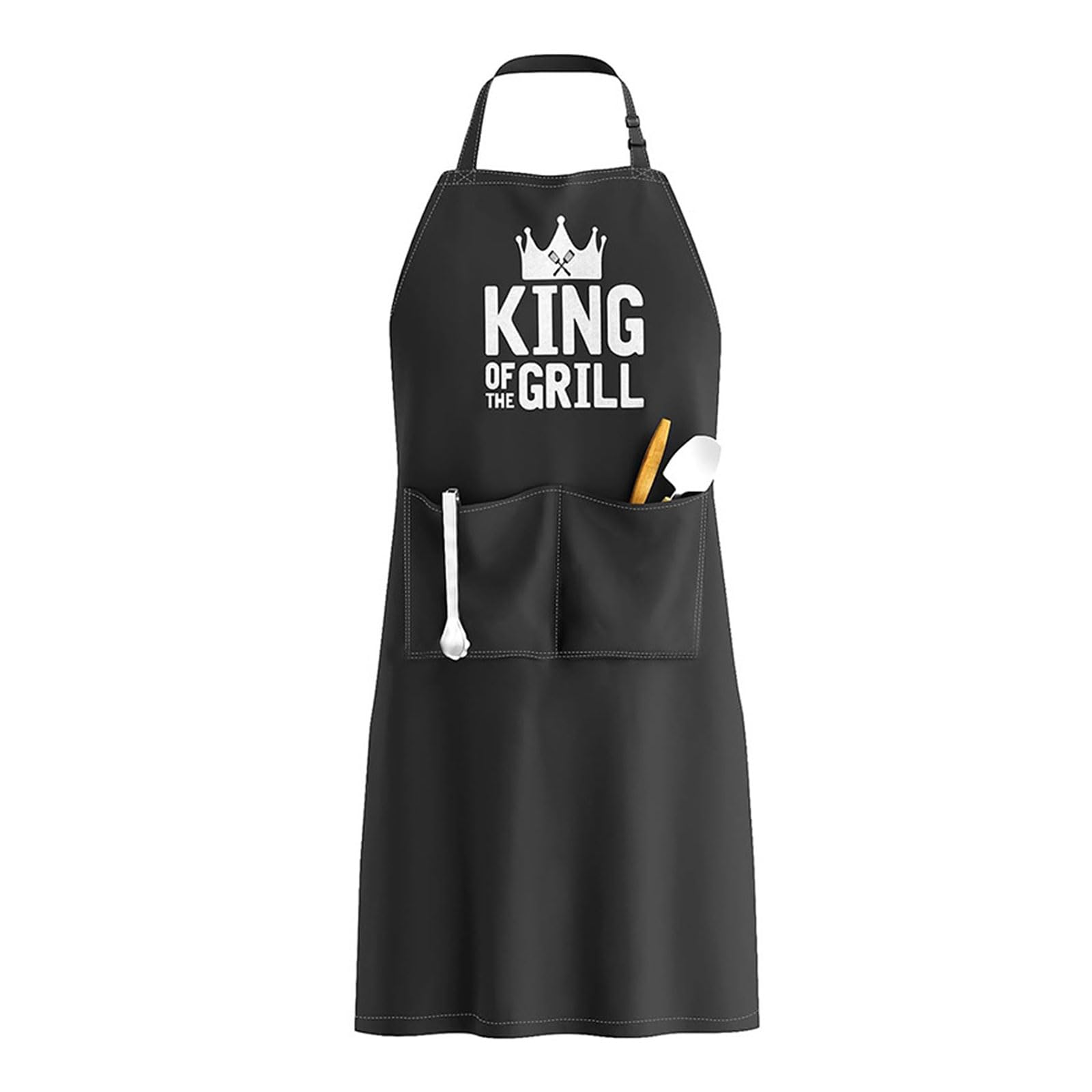 APGLSXY King Mr Mrs Letter Print Couple Kitchen Apron Waterproof for Anniversary, Wedding, Engagement, Cooking Apron