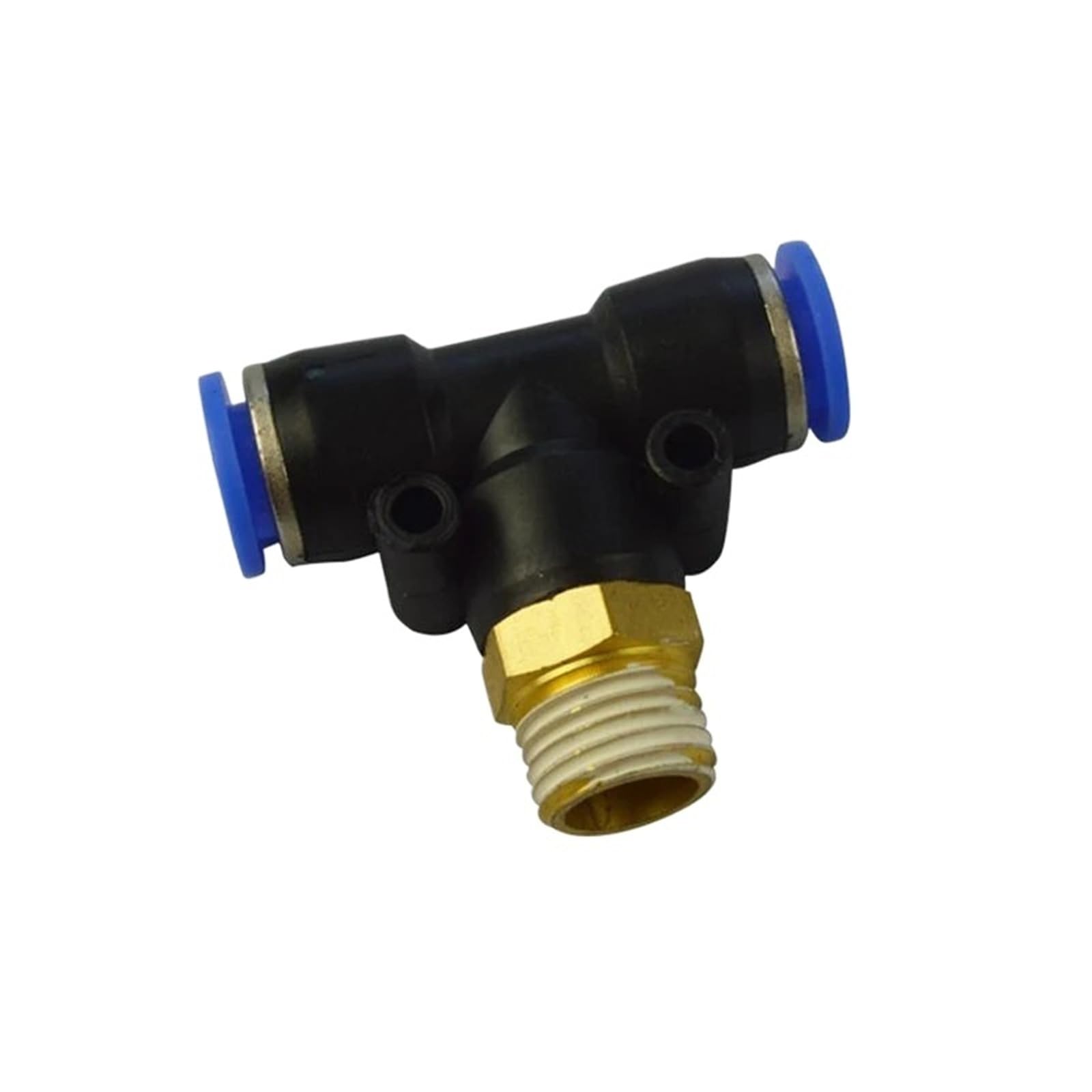 Kompatibel mit PB4-01, 100er-Packung 4-mm-T-förmiger Pneumatik-Steckverbinder, 3-Wege-T-Stück-Rohrverbinder