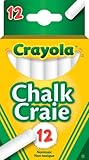 Crayola 12 Swan White Chalk Arts & Crafts (51-0312)
