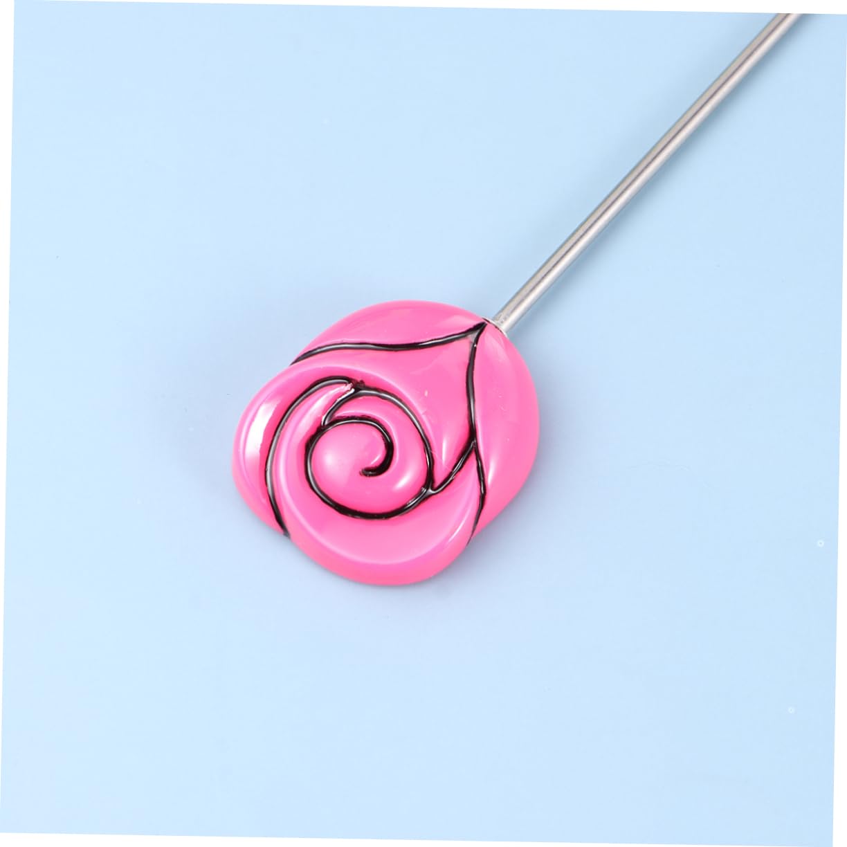 SOLUSTRE 2pcs Stainless Steel Cake Test Pin with Rose Head Design Essential Baking Tool for Cake Bread and Muffin Testing Convenient Easy to Clean Baking Accessory