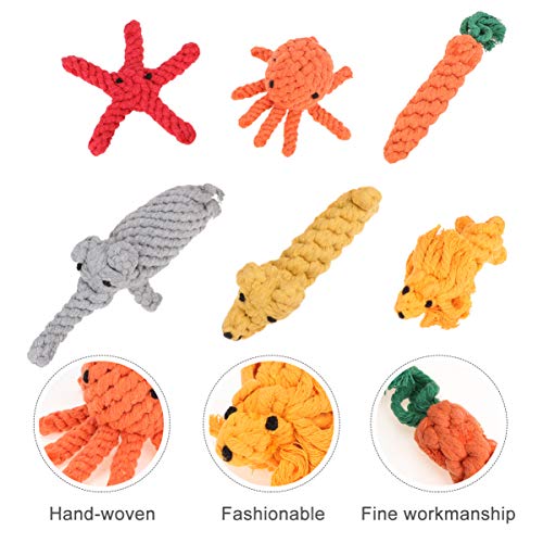 Balacoo Brinquedo de mastigar para cães de 6 peças pequeno médio grande filhote de cachorro brinqued