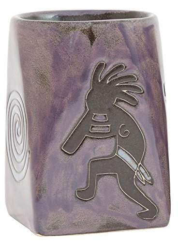 Taza individual de cerámica 12 oz Kokopelli Plum miniatura 2