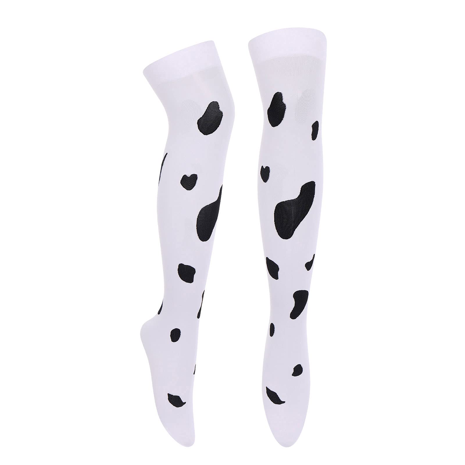 FYMNSI Women Sexy Milk Cow Lingerie Set Anime Maid Cosplay Costume Mini Bikini Bra Bodysuit with Bell Choker Stockings Outfit: One Size Cow Bodysuit Skirt