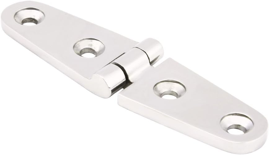 Marine Grade Stainless Steel Mirror Polished Door Hinge Boat Cabin Door Hatch Flush Door Hinge Stamp Strap Hinge Replacement (103 * 27 1 PCS) - Image 3