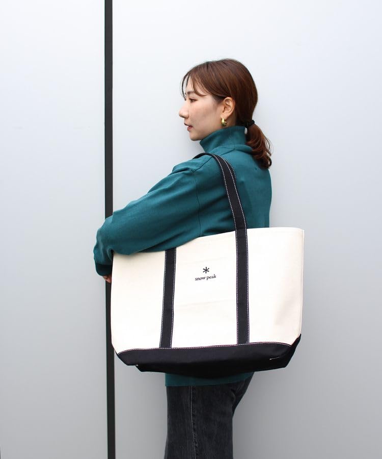 Amazon.co.jp: スノーピーク(snow peak)NOASOBI Canvas Tote Bag M EC
