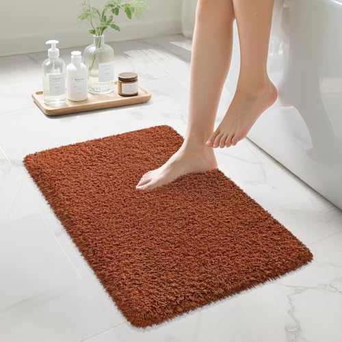 MondayRug Bathroom Rugs Non Slip 24'x16', Absorbent Bath Mats Quick Dry, Shaggy...