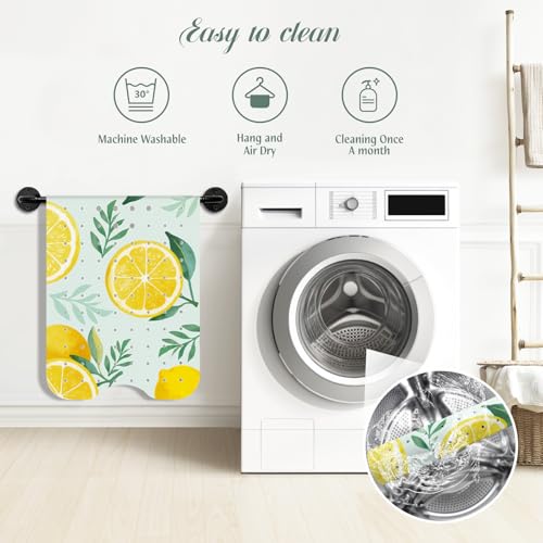 SHUCHING Badewannenmatte rutschfest, 100 X 40 cm Lang Antirutschmatte Badewanne, Badematte Duschmatte rutschfest für Badezimmer Maschinenwaschbar, Zitrone