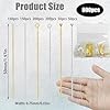 800 Pcs 2 Inch Flat Head & Straight Head Eye Pins - Gold & Silver Metal Headpins for Jewelry Making - DIY Craft Earring, Bracelet, Necklace & Pendant Supplies #1