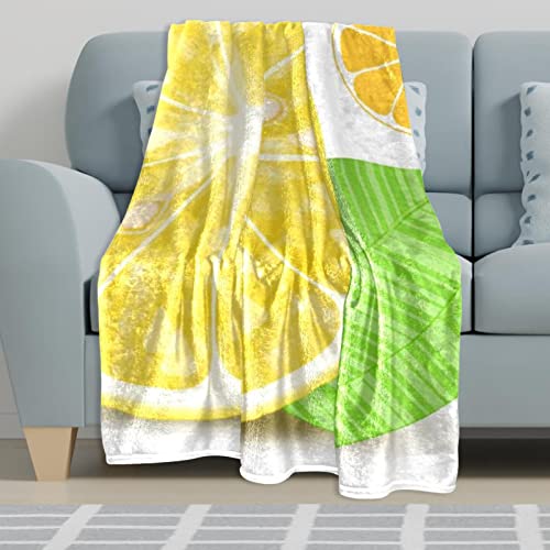 Couverture polaire pour frissons sur le sofa plaid doux couleur jaune