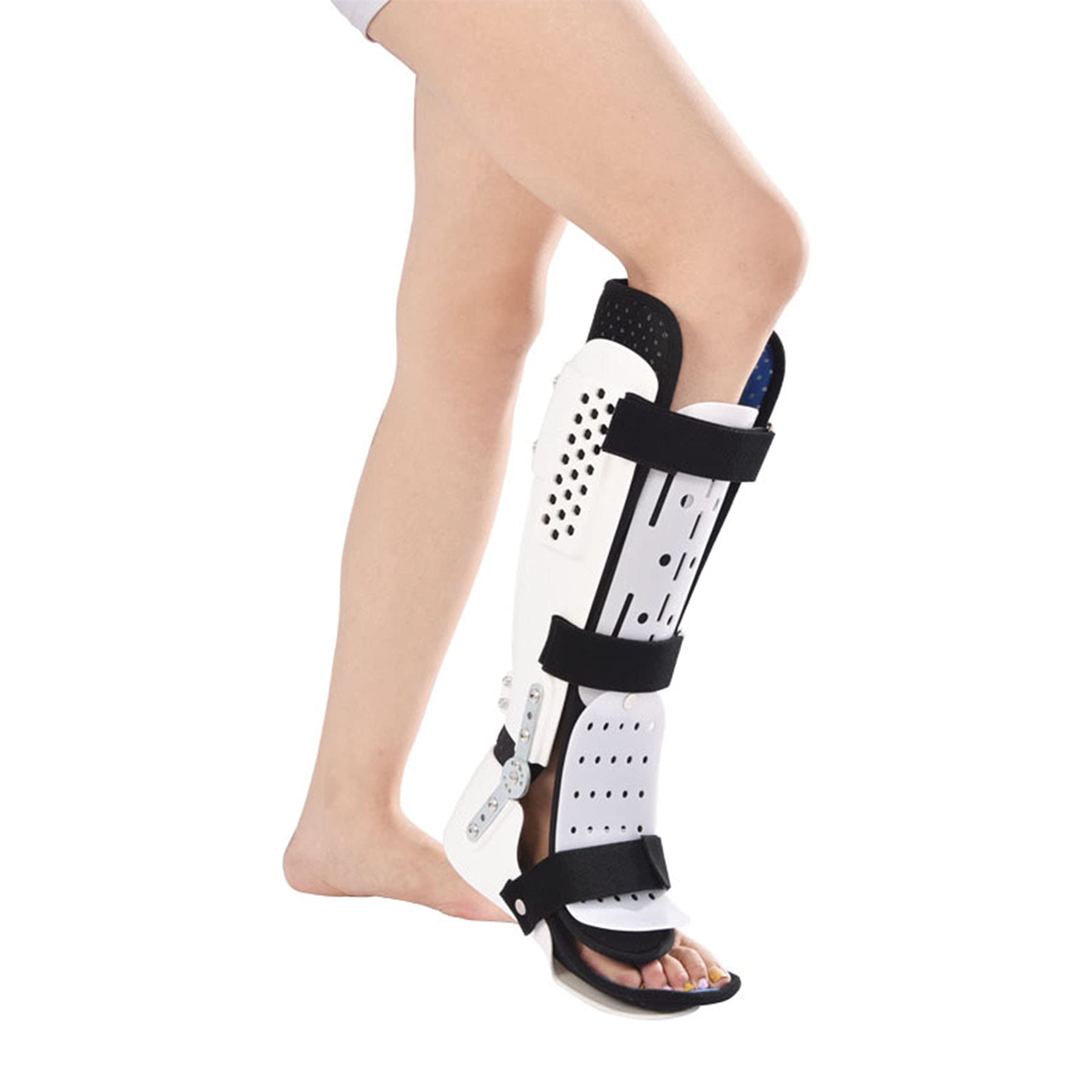 Ortesis de Caída de Pie Soporte para Lesiones nerviosas Tendinitis de Aquiles Fascitis Plantar Alivio de presión Soporte Ortesis de Tobillo y pie Férula de Soporte de pie con caída,Right