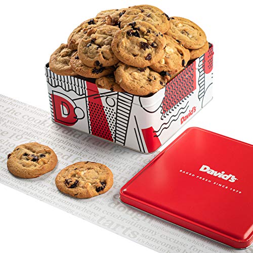 David's Cookies Freshly Baked Cookies - Delicious Handmade Soft Variety - Exquisite Gourmet Gift for Friends & Family on Special Occasions - Cherry White Chip 2lbs
