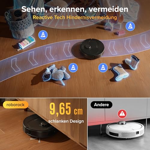 roborock Qrevo S Pro Saugroboter mit Wischfunktion, 18.500 Pa Saugkraft – Ansicht 6