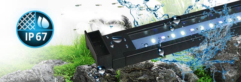 Acuario de 125 litros con luz LED programable por Bluetooth Fluval Roma roble 5