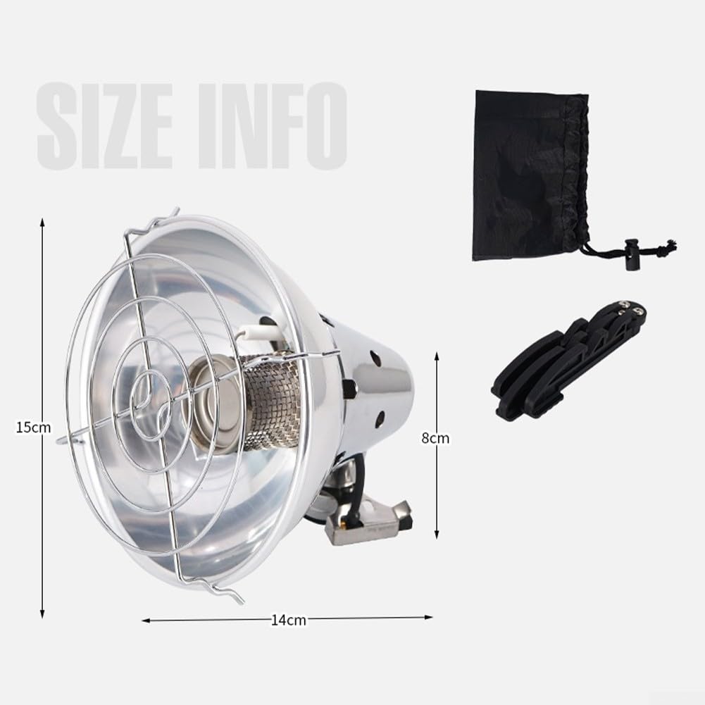 Stufa a Gas Portatile da per campeggio 285g Acciaio Stufa a Gas(silver 1)