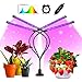 Produktbild shenkey Pflanzenlampe LED, Vier Kopf 80 LED Pflanze wachsen Lichter für Zimmerpflanzen mit rot-blauem Spektrum, 3/9/12H intelligente Timer, Einstellbarer Schwanenhals, 10 dimmbare Stufen