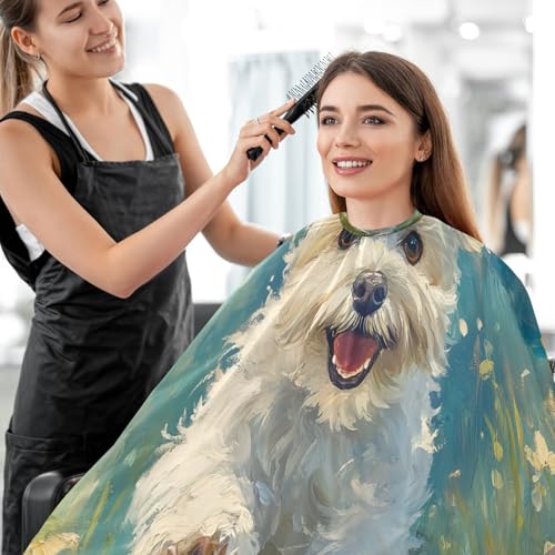 Capa de barbería impermeable ajustable para hombres miniatura 7