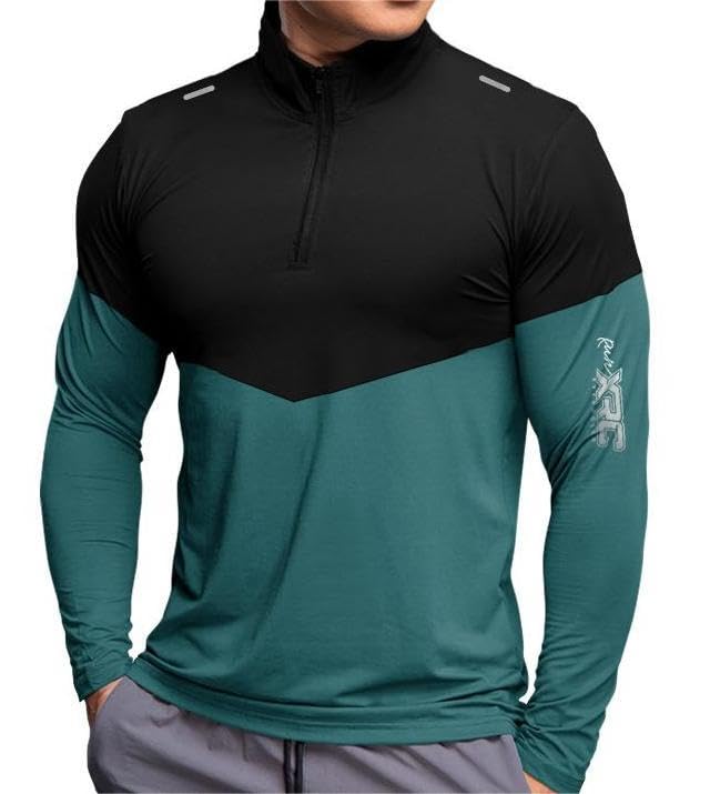Image of Noble Monk Men's Active wear Regular Fit T Shirt |Full Sleeves |Casual T-Shirt for Men
