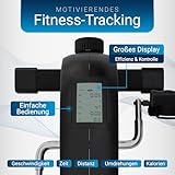 Juskys Pedaltrainer Sportivo - leiser Heimtrainer, Fitnessgerät, Senioren, Armtrainer, Beintrainer, Mini Fahrrad für Zuhause