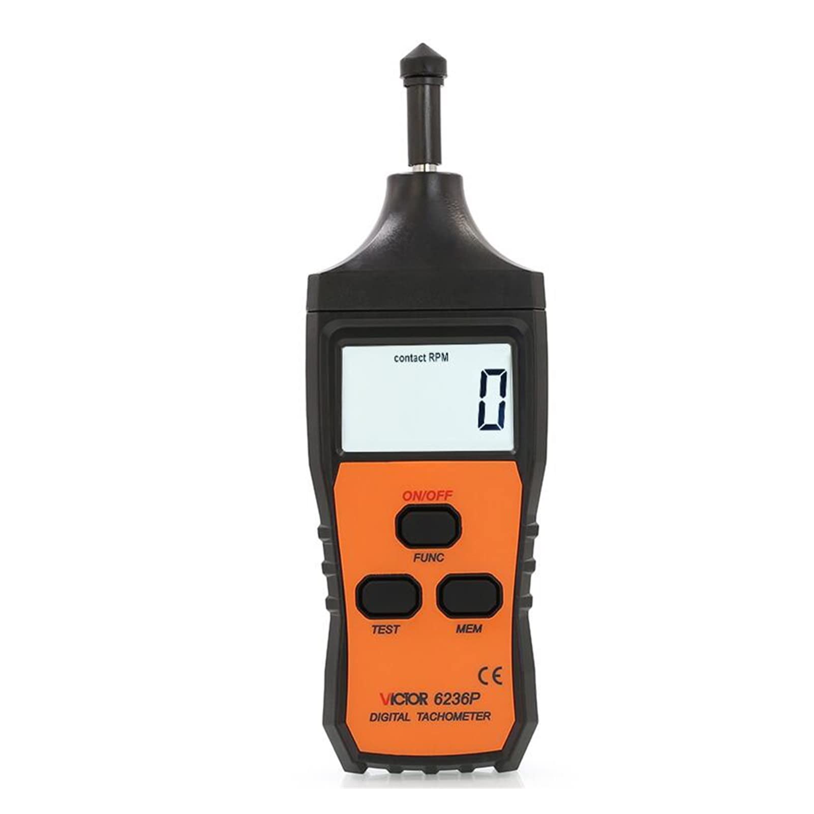 Tacómetro digital sin contacto Victor VC6234P VC6235P VC6236P fotoeléctrico, apagado automáticamente, Lcd Mostrar Medición sin contacto(VC6236P)