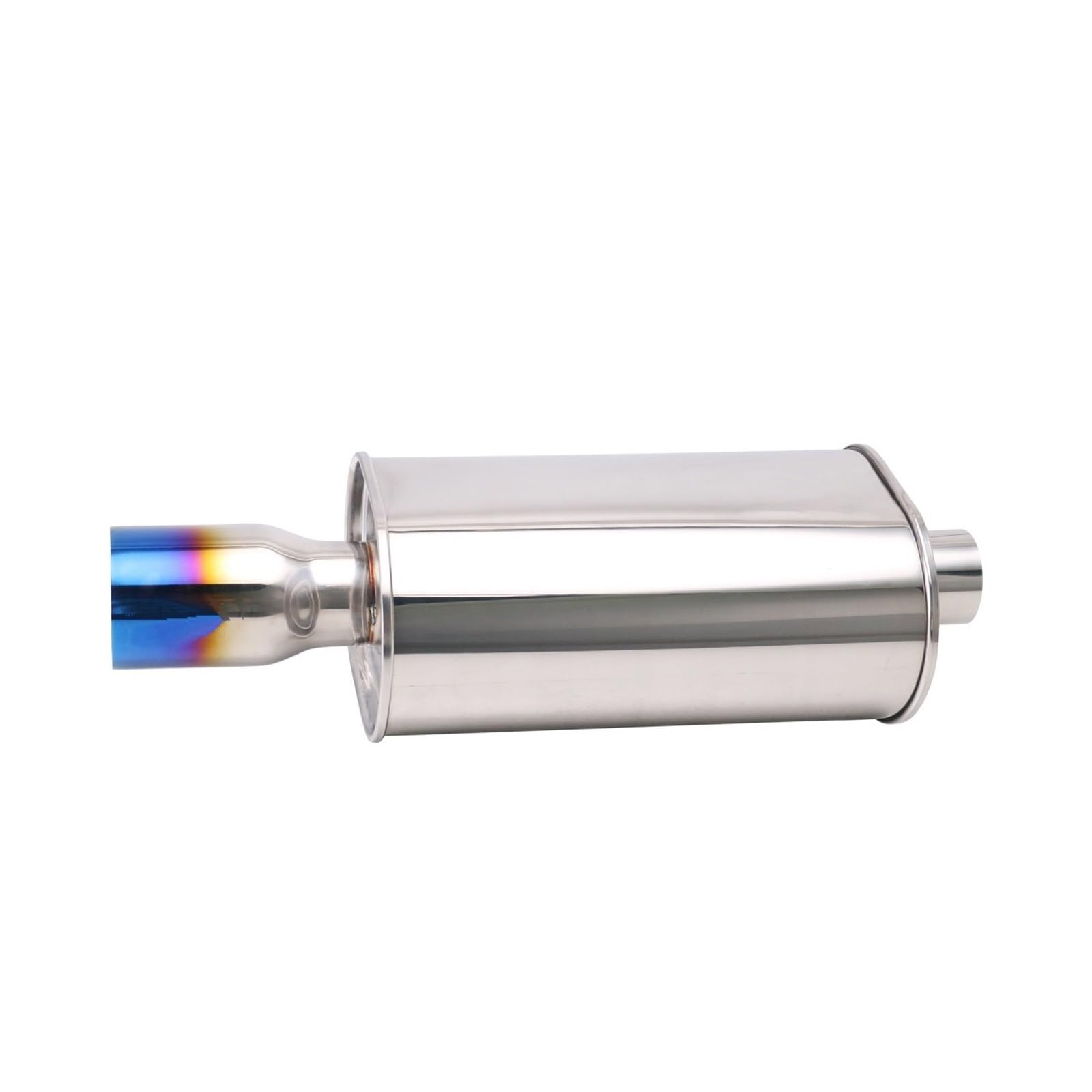Auto-Endschalldämpfer Edelstahl-Auspuff-Schalldämpfersystem, 2,5'' bis 4'' Auslass, Silence-R-Schalldämpfer, tiefer Turbo-Sound für Autos(L1BZ85606d-HPJ)