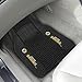 FANMATS 13856 Boston Bruins 2-Piece Deluxe Car Mat Set, Vinyl Trim and Colored Team Logo, Dual Rib Charcoal Carpet, Trimmable Edges