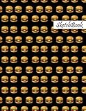 Burger Sketchbook: Burger Pattern Sketching, Sketch Drawing, Sketchbook For Men, Women, Girls, Boys And Kids