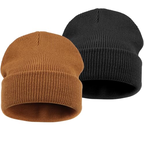 DRESHOW Kleinkind Beanie Kinder Wintermützen Kinder Weich Stricken...