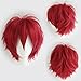 Produktbild Cosplay Perücke Karmesinrot Anime Wig Kunsthaar Perücken Frauen Karnevalsperücke Fasching günstig Wigs