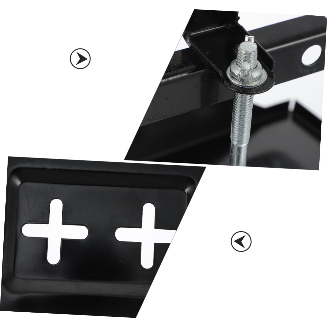 Support de Batterie Voiture Antirouille Fixation Stable et Maintien Charge Batterie Montage Facile pour Véhicule