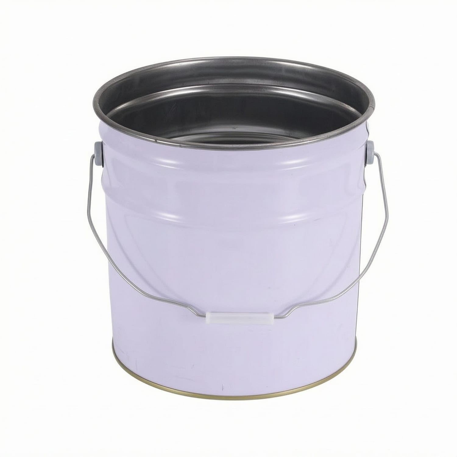 Glossy Finish Tin Pail Rolled Rim Painted 15L Bucket Metal Silver | Construction Finish Handle Metal Silver 15L Bucket-image-15
