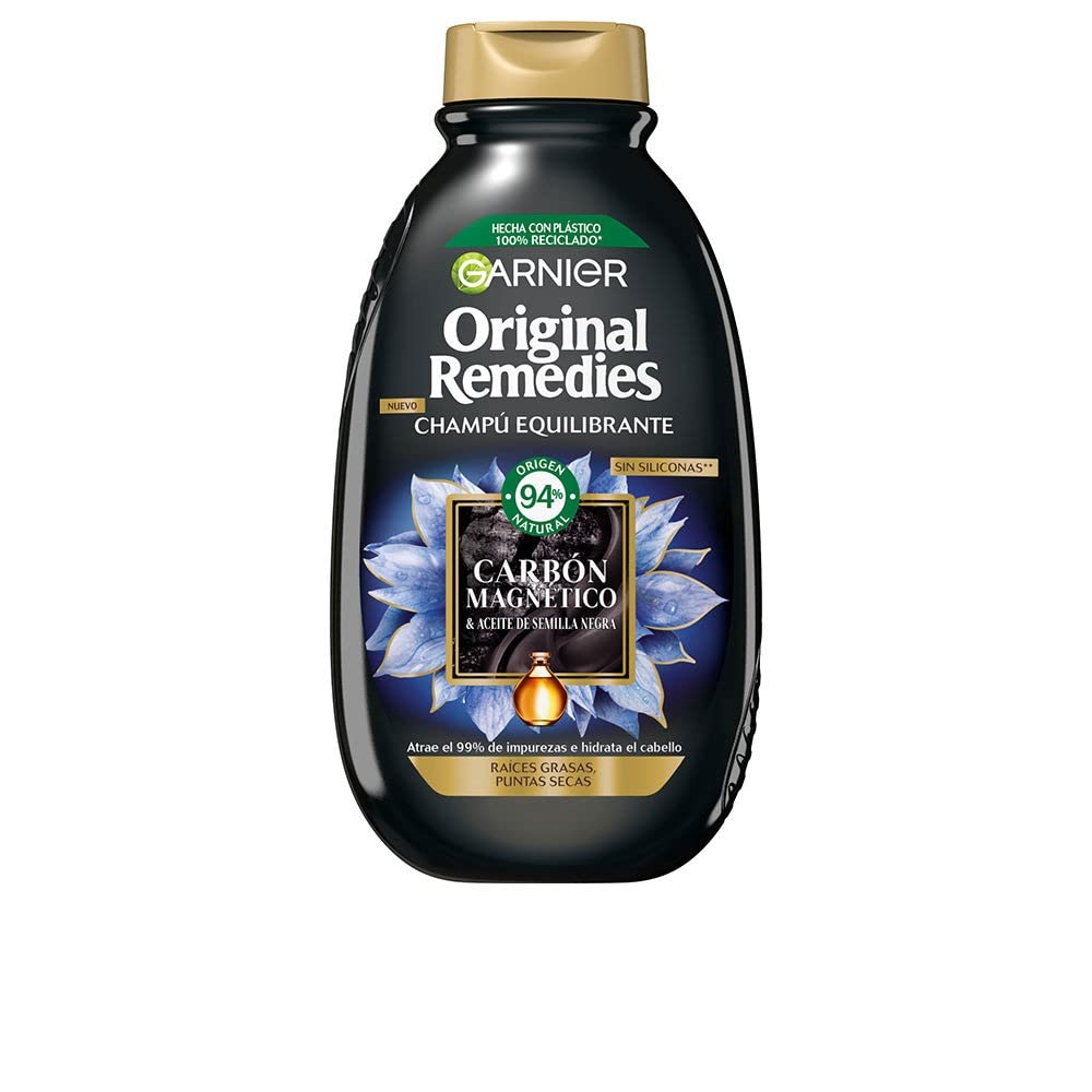 Garnier Original Remedies Champú Charcoal, 300Ml